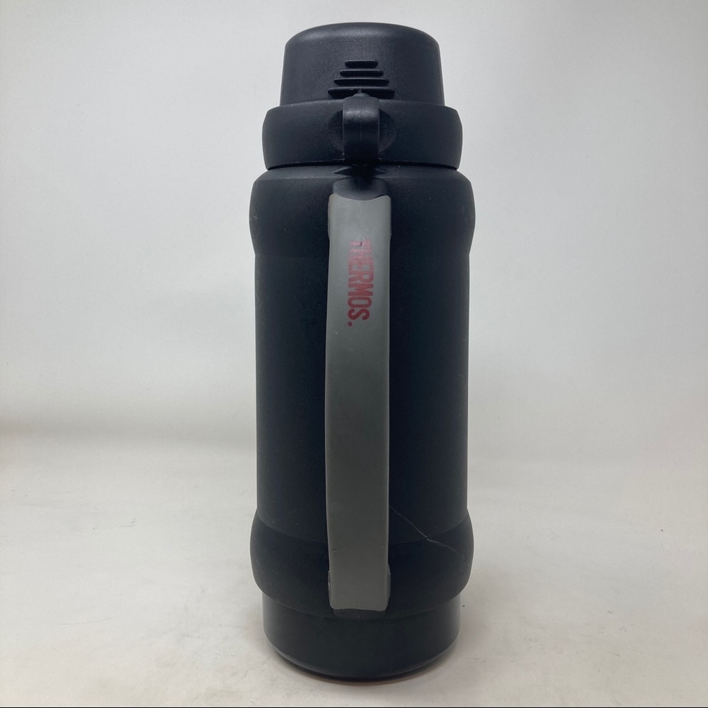 Thermos One Liter Black Insulated Handle Camping Travel